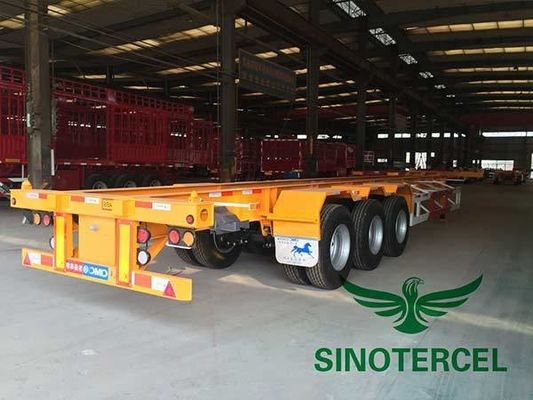 Semi-remorco per contenitori di tipo scheletrico 60T 40 Ft semi-remorco piatto