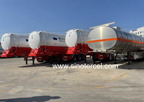 Semi-remorco per petroliere 60CBM personalizzato con pompa e misuratore di portata